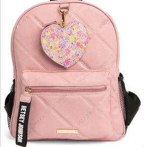 Quilted Backpack With Heart Coin-Pouch
BETSEY JOHNSON